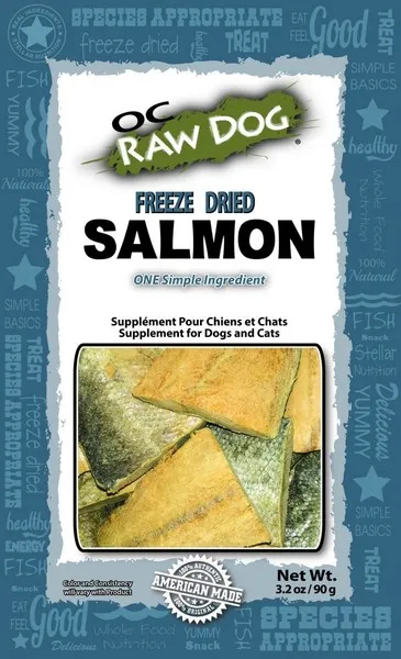3.2 oz. OC Raw Freeze Dried Salmon - Health/First Aid